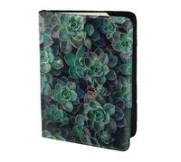 HKHLHLH Étui de passeport vert avec impression succulente de 14 cm avec organiseur de cartes de crédit pour voyage, Noir , Taille unique