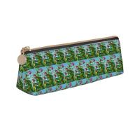 HKHLHLH Étui en cuir avec fermeture éclair pour enfants Motif coccinelle, blanc, Taille unique, Trousse de maquillage