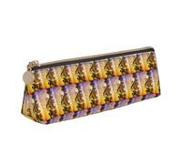 HKHLHLH Étui en cuir avec fermeture éclair pour piano et violon, notes de musique, pour enfants, école, bureau, blanc, Taille unique, Trousse de maquillage