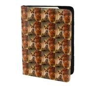 HKHLHLH Étui pour passeport avec imprimé bébé renard mignon 14 cm avec organiseur de cartes de crédit pour voyage, Noir , Taille unique
