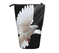 HKHLHLH Flying Dove Trousse à crayons télescopique sur pied pour filles, garçons, étudiants, Noir , Taille unique, Organiseur de sac