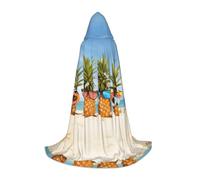 HKHLHLH Ocean Beach Costume de sorcière et de vampire avec cape à capuche pour adolescent, bal masqué, Halloween, fête costumée