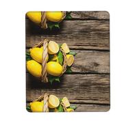 HKHLHLH Tapis de souris One Basket Lemons avec bord cousu, tapis de souris d'ordinateur avec base en caoutchouc antidérapant, tapis de souris pour ordinateur portable