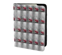 HKHLHLH Tour Eiffel Paris Street - Parapluie rouge - 14 cm - Étui pour passeport avec organiseur de documents et cartes de crédit pour voyage, Noir , Taille unique