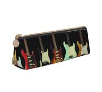 HKHLHLH Trousse à crayons multifonction pour enfants, motif guitare artistique, pour l'école, le travail, les voyages, blanc, Taille unique, Organiseur de sac