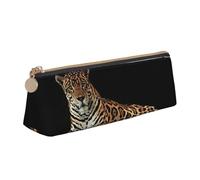 HKHLHLH Trousse à crayons multifonction pour enfants, motif léopard sur rocher, pour l'école, le travail, les voyages, blanc, Taille unique, Organiseur de sac