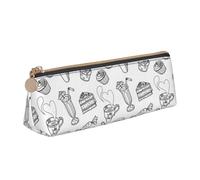 HKHLHLH Trousse à crayons multifonction pour enfants, motif thé de l'après-midi pour l'école, le travail, les voyages, blanc, Taille unique, Organiseur de sac