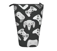 HKHLHLH Trousse à crayons télescopique avec motif manette de jeu, pour filles, garçons, étudiants, Noir , Taille unique, Organiseur de sac