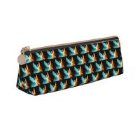 HKHLHLH Trousse en cuir avec fermeture éclair et motif phénix pour enfants pour l'école et le bureau, blanc, Taille unique, Trousse de maquillage