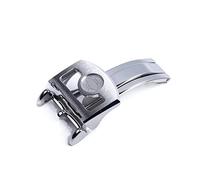 HKIDKK Boucle déployante en acier inoxydable 316L 18 mm pour montre IWC Big Pilot Spitfire en cuir avec fermoir déployant, 18mm, Agate