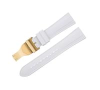 HKIDKK Bracelet de montre 22 mm à extrémité plate en caoutchouc fluoré souple pour bracelet TUDOR M79360.M79363 Boucle déployante en acier inoxydable Black Bay 1958 GMT 41 mm Pelagos, 22mm