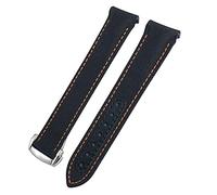 HKIDKK Bracelet de montre en cuir de vache en nylon pour Omega Moonwatch Speedmaster Planet Ocean AT150 Aqua Terra 19 mm 20 mm 21 mm, 21mm, Agate