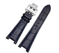 HKIDKK Bracelet de montre en cuir véritable pour Patek Philippe 5711 5712G Nautilus Marron/noir/bleu 25 mm x 13 mm, 25-13mm