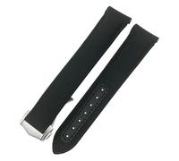 HKIDKK Bracelet de montre en nylon haute densité avec boucle déployante 20 mm 21 mm pour Omega Aqua Terra 150 Seamaster 007 Moonwatch 19 mm Bleu, 20 mm