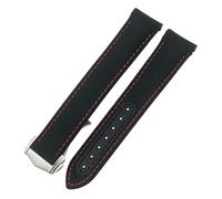 HKIDKK Bracelet de montre en nylon haute densité avec boucle déployante 20 mm 21 mm pour Omega Aqua Terra 150 Seamaster 007 Moonwatch 19 mm Bleu, 21mm