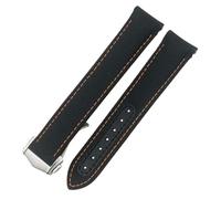 HKIDKK Bracelet de montre en nylon haute densité avec boucle déployante 20 mm 21 mm pour Omega Aqua Terra 150 Seamaster 007 Moonwatch 19 mm Bleu, 20 mm