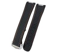 HKIDKK Bracelet de montre pour Omega Seamaster Aqua Terra AT150 Ultra léger 8900 en silicone avec boucle déployante 20 mm, 20 mm, Agate