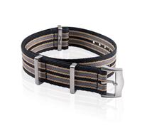 HKIDKK Bracelet en toile de nylon haute densité 19 mm pour Omega Seamaster 300 Speedmaster 007 Aqua Terra 150 Bracelet Boucle en acier titane, 21MM, Agate