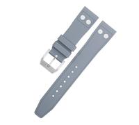 HKIDKK Bracelet souple en caoutchouc avec rivets pour IWC Big Pilot Mark Portugieser 21 mm, 20 mm, Agate