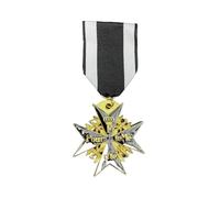 HKIEYDk Médaille du Mérite for Le Mérite Allemand de Prusse, épingles d'insigne d'honneur Militaire, Reproduction Bleue et Noire, médaille commémorative courageuse, Souvenir(1pc-Black)