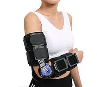 HKJD Écharpe à charnière ROM pour épaule Bras orthopédique Coussinet orthopédique Sangle d’immobilisation Protège-manchons réglable pour bras coudes cassés Taille unique Unisexe