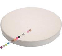 HKJGNH Coussin/Galettes de Chaise Rond - 25/30/40/45/50/55/60cm - en Lin - Amovible - Coussin De Siège Rond Interieur/Exterieur - pour Maison, Cuisine, Salle à Manger, Jardin,Bureau(Color 6,60x5cm)