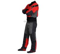 hKjPlvf Combinaison étanche pour Homme, ImperméAble, Combinaison éTanche en Latex Au Niveau du Cou Et des Poignets, pour PêChe, Kayak, Canoë, Camping, Yacht, Voile, Jet-Ski,Red-S