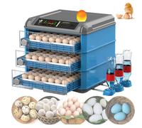 hKjPlvf Incubateur Et éclosoir à œufs(128 à 500 œufs), Retournement Automatique des œufs, Contrôle De La Température Et De L'Humidité, pour L'éclosion De Poules, Oies, Canards Et Cailles.,300eggs
