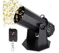 hKjPlvf Lanceur De Confettis éLectrique 1500 W avec TéLéCommande, Distance De PulvéRisation : 8 à 10 MèTres, Angle RéGlable, pour éVéNements SpéCiaux, FêTes, Clubs, Mariages Et Concerts