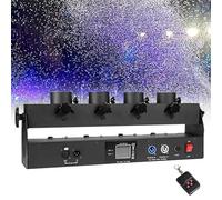 hKjPlvf Lanceur De Confettis Professionnel, Souffleur De Confettis à 4 Jets, DMX 512/TéLéCommande, Distance De PulvéRisation : 8 à 10 MèTres, Angle RéGlable, pour FêTe, éVéNement, Mariage, ScèNe