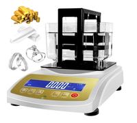 hKjPlvf Testeur de pureté d'or électronique numérique, testeur d'authenticité des métaux précieux, densimètre d'or, pour Laboratoire, Bijouterie, Banque, pesée précise à 0,01 g,200K