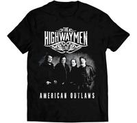 HKKREVVUY The Highwaymen Country Music T Shirt All SizeBlackL