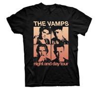 HKKREVVUY The Vamps Band Night & Day Tour Cotton Men Women T ShirtBlackXXL