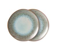 HKliving Assiette 70's Ø26 cm lot de 2 Mineral