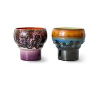 HKliving Mug lungo 70's. 24 cl. lot de 2 Merge