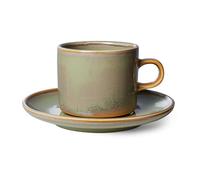 HKliving Tasse avec soucoupe Home Chef 22 cl Moss green