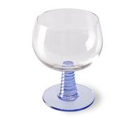 HKliving Verre à vin bas Swirl Blue