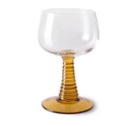 HKliving Verre à vin haut Swirl Ochre