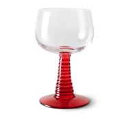 HKliving Verre à vin haut Swirl Red