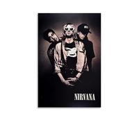 HKLOPUY Poster mural décoratif sur toile Kurt Cobain Band - Décoration murale moderne pour chambre à coucher - 30 x 45 cm