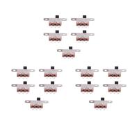 Hklshyd 15 Pieces X On-Off 2 Positions SPDT 1P2T Panneau Mini Interrupteur Coulissant Solder Lug SS12F15G3