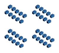 Hklshyd 40 Pièces Connecteur RJ45 Jack Cat6 Extension Coupler Ethernet Network LAN Cat 6 Prises de Coupleur Adaptateur D'Extension, Bleu