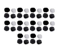 Hklshyd 40X Universal Lavalier Microphone Furry Windscreen Pare-Brise Fourrure Coupe-Vent Soft pour Lapel Lavalier Mic 5Mm