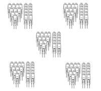 Hklshyd Lot de 100 Ampoules Halogènes G4, Ampoules Halogènes 20 W 12 V, Ampoule Transparente à 2 Broches, pour éclairage de Cuisinière, Feux de Signalisation, Piste