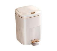Hklshyd Poubelle à Pédale de Luxe de 10 L pour Salle de Bain, Poubelle de Cuisine Étanche de Grande Capacité avec Couvercle à Pression