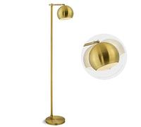 HKLY 12W LED Lampadaire Doré, Lampadaire Sur Pied Salon Metal Lampadaire Sur Pied Industriel E27 Lampadaire De Liseuse Réglable, Pour Salon, Chambre, Bureau, 3 Niveaux De Couleur,D'or
