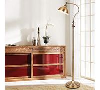 HKLY Lampadaire sur Pied Salon LED avec Télécommande, 12W Lampadaire Bronze Vintage pour Ampoules E27, Lampe de Lecture Eye Protection Orientable Lampadaire Rétro pour Salon, Chambre, Bureau