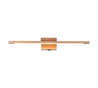 HKLY Lampe Miroir LED 60CM, Applique Salle de Bain 800LM 10W Bois Applique LED Lampe Miroir pour Salle de Bain Miroir Armoire Miroir Lampe Moderne Intérieure Luminaire,White light
