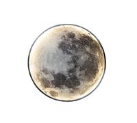 HKLY LED Applique Murale Lune avec Télécommande, Lampe Murale Intérieur Moderne Dimmable Lampe de Chevet Ronde Acrylique Éclairage Mural pour Chambre Salon Couloir Escalier Veilleuse Lune (24cm)