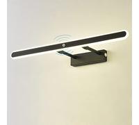 HKLY LED Lampe Miroir Salle de Bain avec Détecteur de Mouvement,Lampe Armoire,Applique Salle de Bain avec Interrupteur,Lumière Blanche Neutre 4000 Kelvin,IP44 Coiffeuse Lampes (60cm/14w)